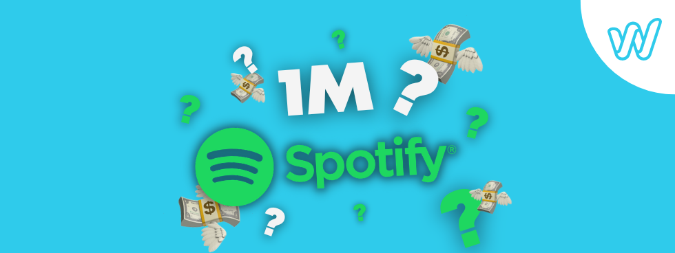 How much does Spotify pay for 1 million streams ?